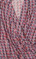 Boden Drapey Cross Front Top, Chilli Retro Geo 34770974