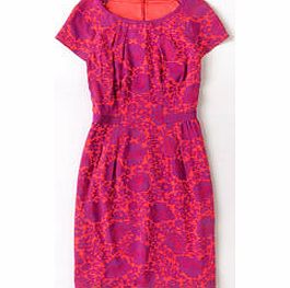 Boden Easy Day Dress, Pink Lady Lace Floral,Turquoise