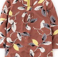 Boden Easy Printed Top, Chestnut Pop Leaf 34311035