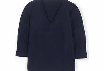 Boden Effortless Jumper, Blue,Soft Red,Indigo
