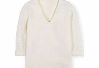 Boden Effortless Jumper, White,Blue,Soft Red,Indigo