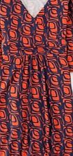 Boden Elena Dress, Orange Peel/Navy Print 34381053