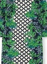 Boden Eliza Tunic Dress, Navy Leafy Trellis 34744482