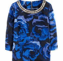 Boden Embellished Eliza Top, Red,Grey Painted