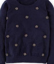 Boden Embellished Jumper, Blue 34254243