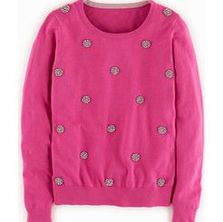 Boden Embellished Jumper, Mid Pink 34254359