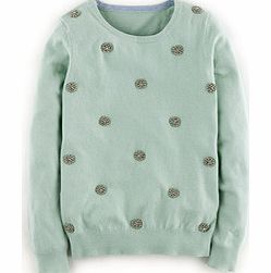 Boden Embellished Jumper, Mint Green 34254482