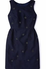 Embellished Spot Dress, Navy/Black 34319137