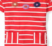 Boden Embroidered Flower Top, Raspberry/Ivory 34766915