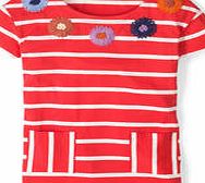 Boden Embroidered Flower Top, Raspberry/Ivory 34766923