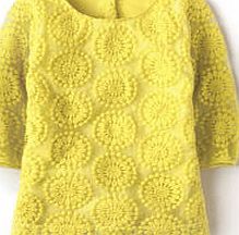 Boden Embroidered Flower Top, Zest 34144345