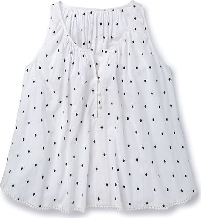 Boden, 1669[^]34974691 Embroidered Spot Top Ivory Boden, Ivory 34974691