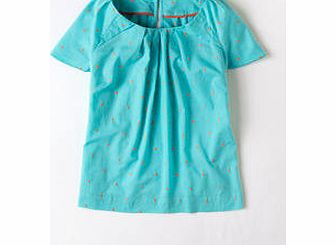 Boden Embroidered Spot Top, Pool Spot,Ivory Spot