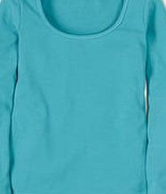 Boden Essential Scoop Neck Tee, Capri Blue 34841627