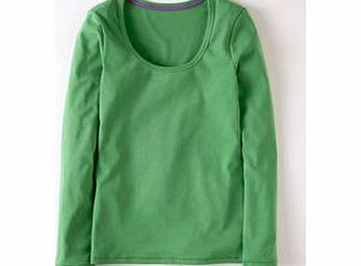 Boden Essential Scoop Neck Tee, Green 34007625