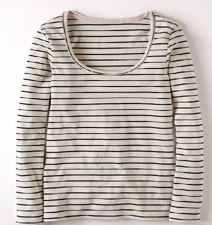 Boden Essential Scoop Neck Tee, Ivory 34007856