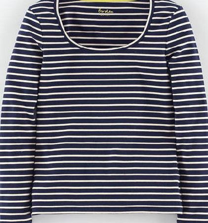 Boden Essential Scoop Neck Tee Navy Boden, Navy 34841585