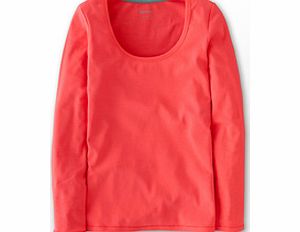 Boden Essential Scoop Neck Tee, Pink,Grey Marl 34292615