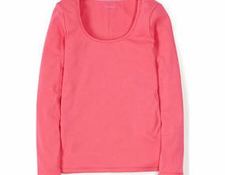 Boden Essential Scoop Neck Tee, Tutti Frutti,Capri