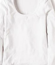 Boden Essential Scoop Neck Tee, White 34008094