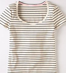 Boden Essential Short Sleeve Tee, Ivory/Navy 33608332
