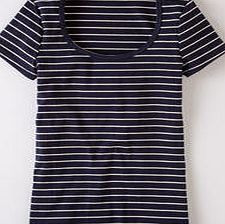 Boden Essential Short Sleeve Tee, Navy/Ivory 34006213