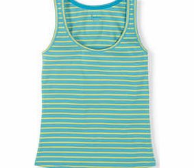 Boden Essential Vest, Aqua/ Citrus