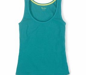Boden Essential Vest, Capri Blue,Peach/ Bright Cyan
