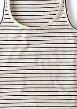 Boden Essential Vest, Ivory/Navy 34758490