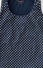 Boden Essential Vest, Navy/Ivory Spot 34291559