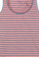 Boden Essential Vest, Peach/ Bright Cyan Stripe 34678524