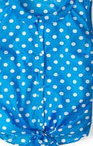Boden Evelyn Shirt, Bright Cyan Pretty Spot 34799429