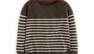 Boden Everyday Jumper, Blue Retro Rose,Blue and