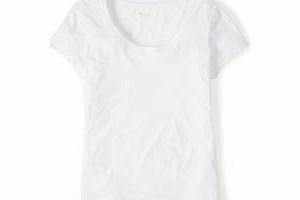 Boden Everyday Scoop Top, Blackcurrant,White,Blue