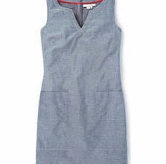 Boden Everyday Tunic Dress, Ivory/Mediterranean