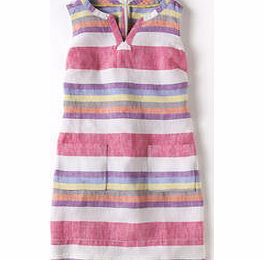 Boden Everyday Tunic Dress, Multi Stripe,Denim