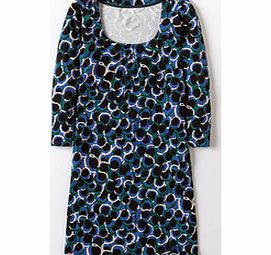 Boden Fab Jersey Tunic, Navy Ripple,Pink Daiquiri