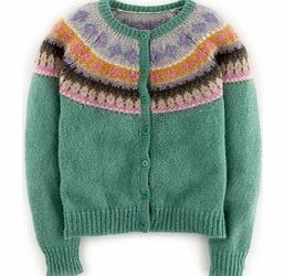 Boden Fair Isle Cardigan, Blue,Mouse 34255307