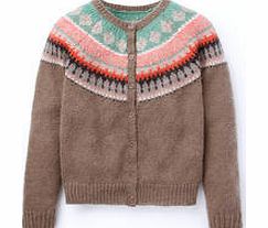 Boden Fair Isle Cardigan, Mouse,Blue 34255422