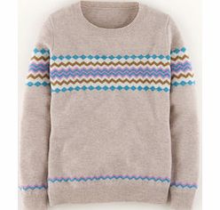 Boden Fair Isle Jumper, Beige,Blue,Green 34255521