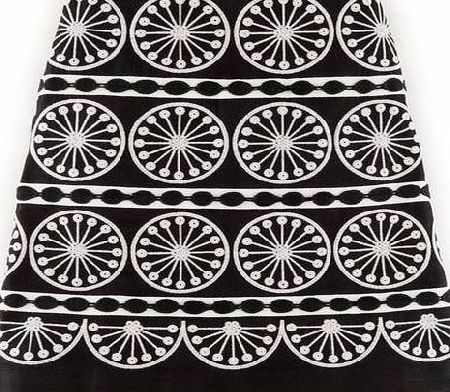 Boden Fancy Embroidered A-line, Black and Cream 34361378