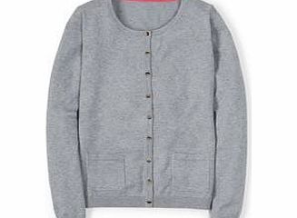 Boden Favourite Cardigan, Grey,Lemon Curd,Leafy