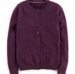 Boden Favourite Cardigan, Purple,Iceberg