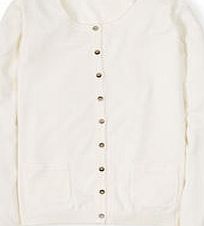 Boden Favourite Cardigan, White 34699546