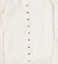 Boden Favourite Cardigan, White 34699603
