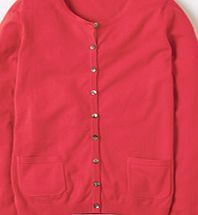 Boden Favourite Crew Neck Cardigan, Hibiscus 34031740