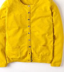 Boden Favourite Crew Neck Cardigan, Yellow 34031922