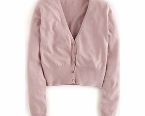 Boden Favourite Cropped Cardigan, Black,Placid