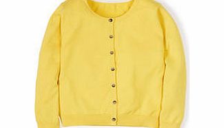 Boden Favourite Cropped Cardigan, Delphinium,Lemon