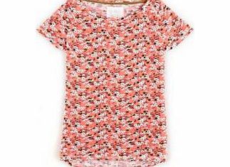 Boden Festival Tee, Peach Ditsy Print 34429894